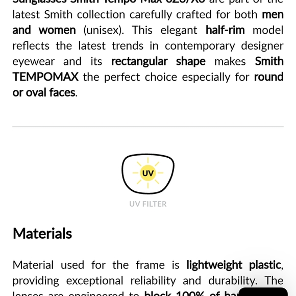 Smith optics tempo max matte rise oz3/x6 sunglasses - Picture 4 of 8